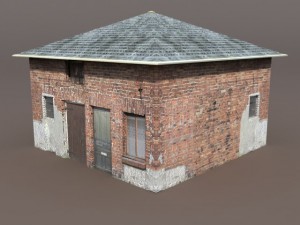 barn low poly 3D Модель