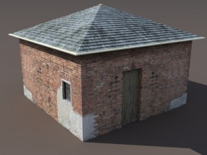 barn low poly 3D Модель