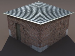 barn low poly 3D Модель