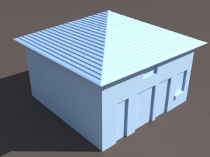 barn low poly 3D Модель