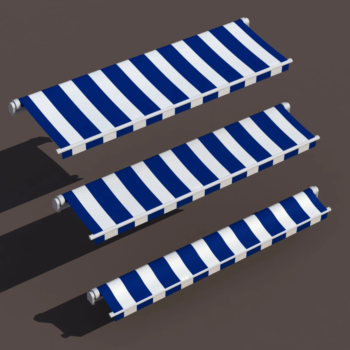 awning 3 stages 3D Model .c4d .max .obj .3ds .fbx .stl .blend 