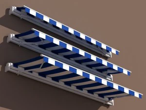 awning 3 stages 3D Model