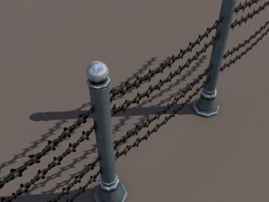 fence low poly 3D Model