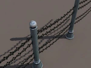 fence low poly 3D Model