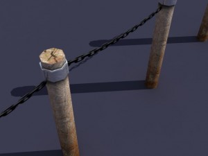 fence low poly 3D Model