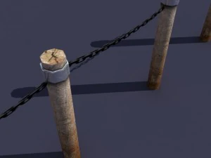 fence low poly 3D Model