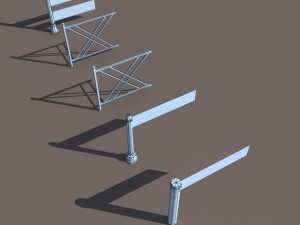 fence low poly 3D Model