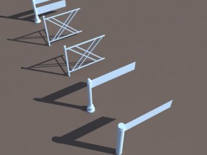 fence low poly 3D Model