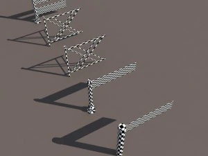 fence low poly 3D Model