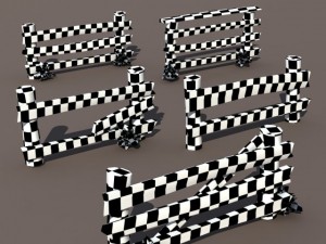 fence wood low poly 3D Model