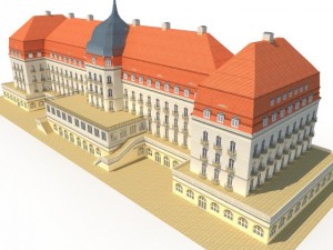 hotel low poly 3D Model