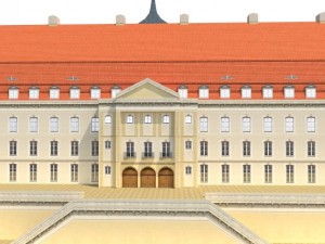hotel low poly Modelo 3D