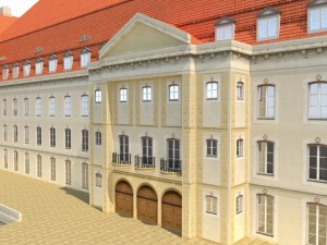 hotel low poly Modelo 3D