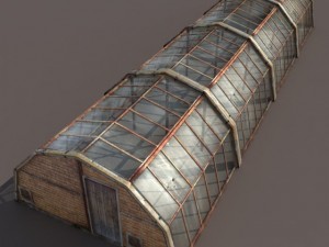 green house low poly 3D 模型