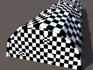 green house low poly Model 3D