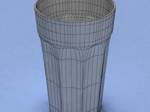 glass low poly 3d with turbosmooth 3D-Modell