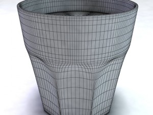 glass with orange juice 3D Model