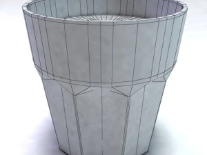 glass with orange juice 3D Model