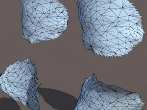 autumn fall leafs pack low poly 3D Model