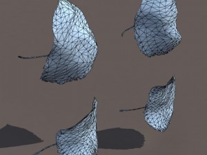 autumn fall leafs pack low poly 3D Модель