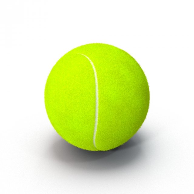 tenis ball furfurry Modello 3D .c4d .max .obj .3ds .fbx .stl .blend 