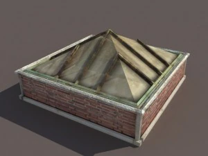 greenhouse skylight windows low poly 3D Model