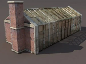 greenhouse skylight windows low poly 3D Model