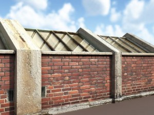 greenhouse skylight windows low poly Modello 3D