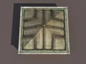 greenhouse skylight windows low poly 3D Model