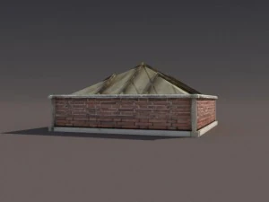 greenhouse skylight windows low poly 3D Model
