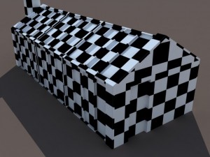 greenhouse skylight windows low poly Modello 3D