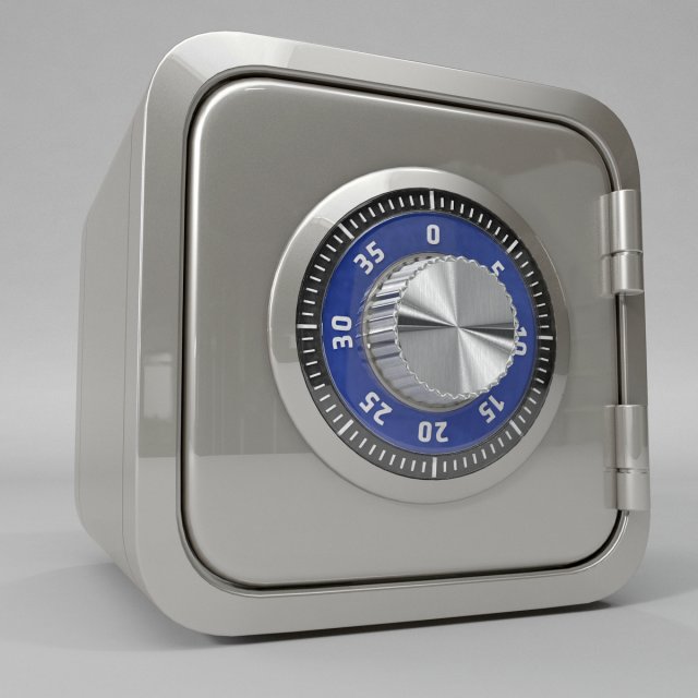 safe box 3D Модель .c4d .max .obj .3ds .fbx .stl .blend 