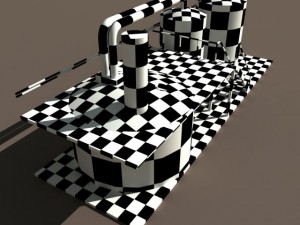 factory tanks Model 3D