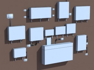 air conditioning pack low poly 3d modle 3D Модель