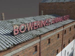 abandoned old factory low poly 3D Modell