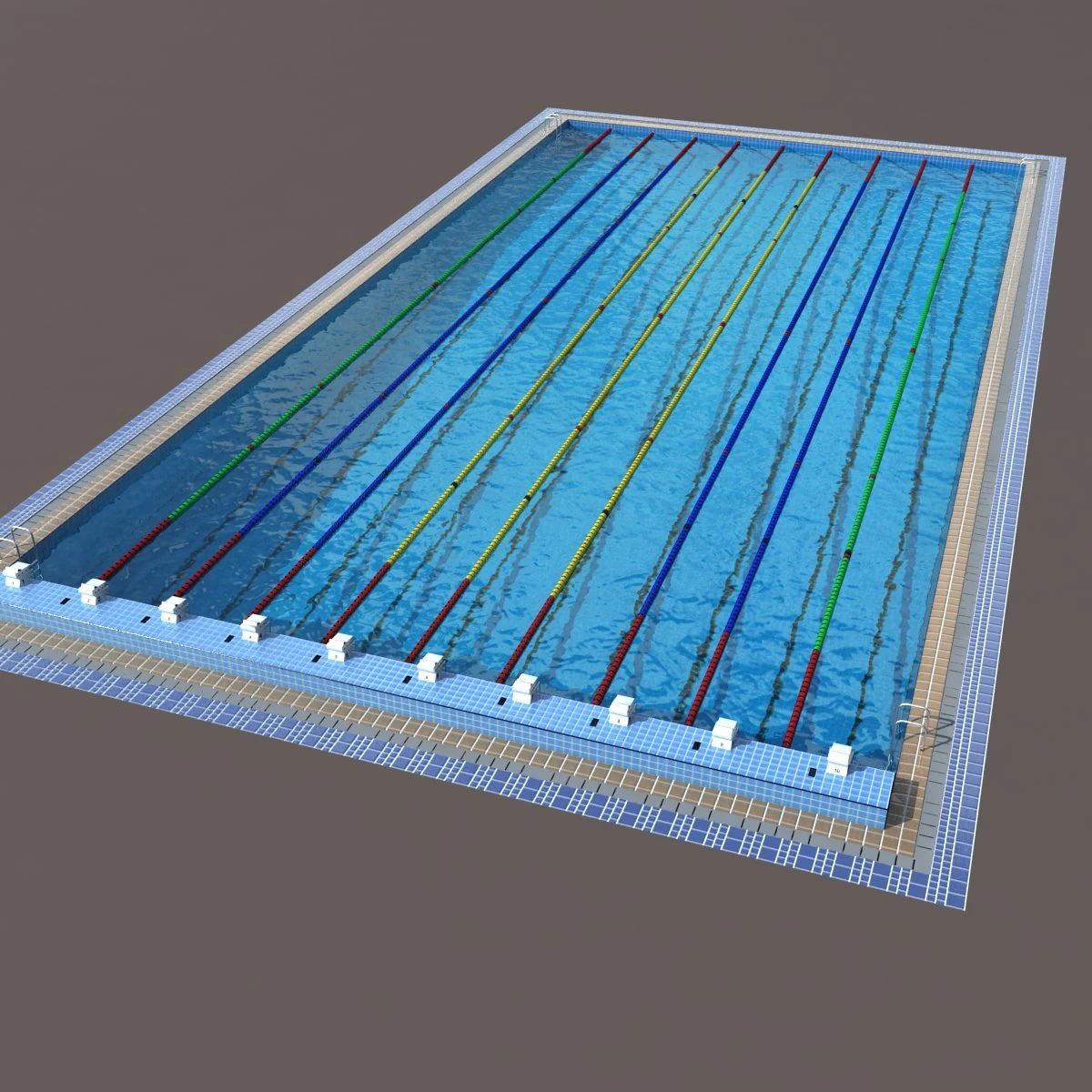 olimpik y&uuml;zme havuzu modeli 3D Model .c4d .max .obj .3ds .fbx .stl .blend 