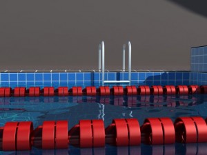 olympic swimming pool model 3D Model