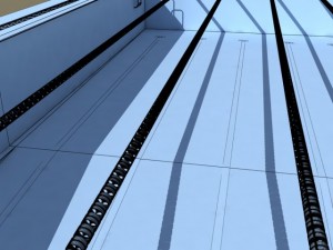 olympic swimming pool model 3D Model