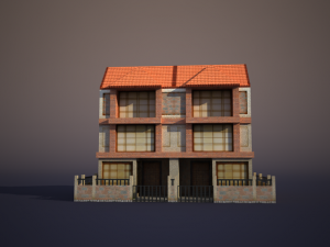 apartment house 9 Modèle 3D