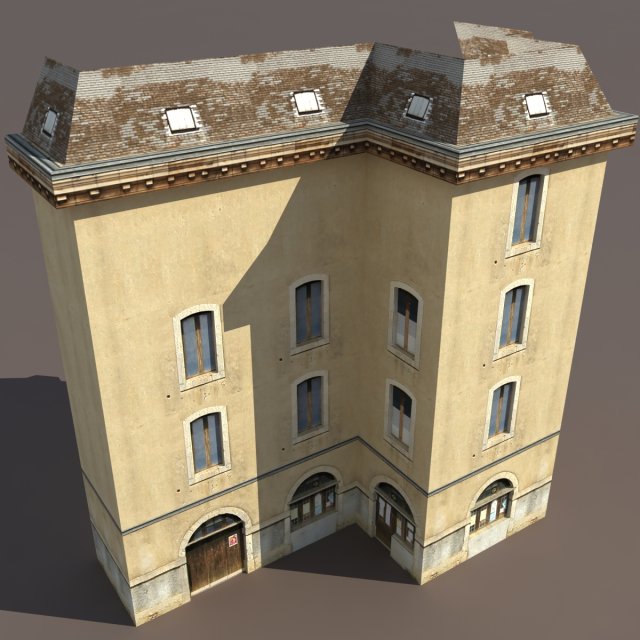 apartment house 10 Modelo 3D .c4d .max .obj .3ds .fbx .stl .blend 