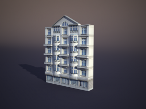 apartment house 12 3D 모델