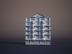 apartment house 12 3D 모델