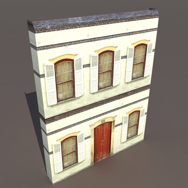 apartment house 16 3D 模型 .c4d .max .obj .3ds .fbx .stl .blend 