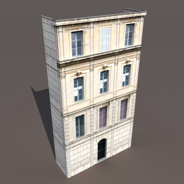 apartment house 17 3D Model .c4d .max .obj .3ds .fbx .stl .blend 