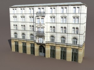 aparment house 94 low poly 3D 모델