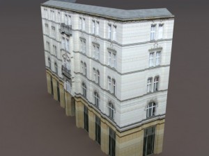 aparment house 94 low poly 3D 모델