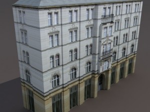aparment house 94 low poly 3D 모델