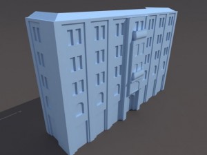 aparment house 94 low poly 3D 모델