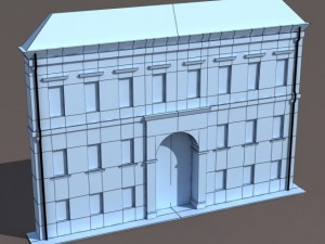 apartment building 120 low poly 3D मॉडल