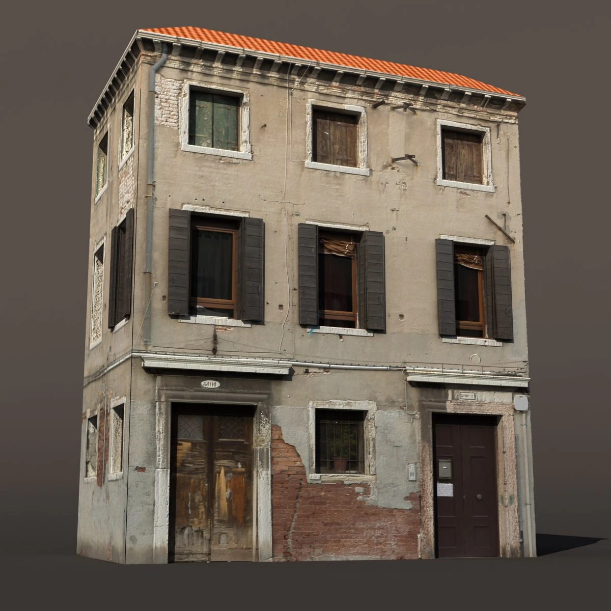 apartment building venice low poly 3D Model .c4d .max .obj .3ds .fbx .stl .blend 